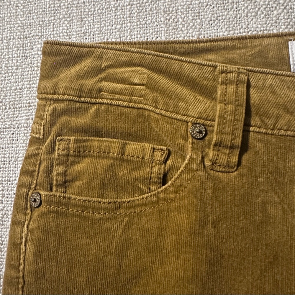 CABI #3197 Skinny Cord Umber Mustard Brown Corduroy Pants Jeans Stretch Womens 2 - Picture 4 of 16